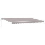 vidaXL Auvent Rétractable 450 × 350 cm Gris clair