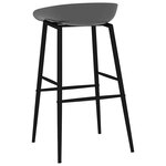 vidaXL Chaises de bar lot de 2 gris