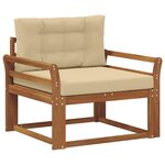 vidaXL Sofa de milieu extérieur Naturel