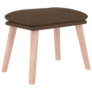 vidaXL Repose-pied Marron 45x29 5x35 cm Tissu