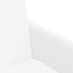 vidaXL Chaises de salle à manger 2 Pièces Blanc 57 x 66 x 94 cm Faux cuir