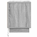 vidaXL Cabinet de chevet Gris 44 x 34 5 x 45 cm Bois d'ingénierie