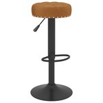 Vidaxl tabourets de bar 2 pcs marron velours