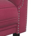 vidaXL Ensemble de canapés 3 Pièces rouge bordeaux velours