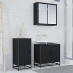 vidaXL Buffet Chêne noir 35 x 35 5 x 76 cm Bois d'ingénierie