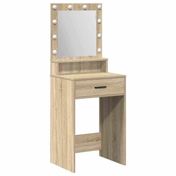 vidaXL Table de Toilette avec tiroir Chêne Sonoma 50 x 41 x 135 cm