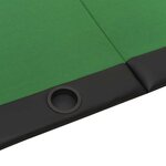 vidaXL Table de poker pliable 10 joueurs Vert 207x106x76 cm
