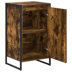 vidaXL Buffet Chêne Fumé 43 x 36 x 75 5 cm Bois d'ingénierie