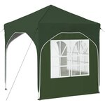 vidaXL Tente de fête pop-up 192 x 192 x 245 cm Vert