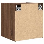vidaXL Tables de chevet murales 2 Pièces chêne marron 38x34x40 cm