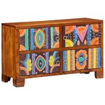 vidaXL Cabinet à chaussures avec stockage Marron 90 x 35 x 55 cm