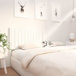 vidaXL Tête de lit blanc 205 5x4x100 cm bois massif de pin