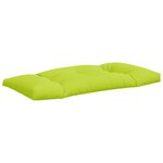 vidaXL Coussins de palette lot de 2 vert vif tissu