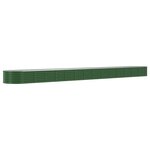 vidaXL Lit surélevé de jardin Acier galvanisé 620x80x36 cm Vert