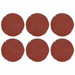 vidaXL Pierre de marchage 6 Pièces Rouge Ø 45 x 1 8 cm Caoutchouc