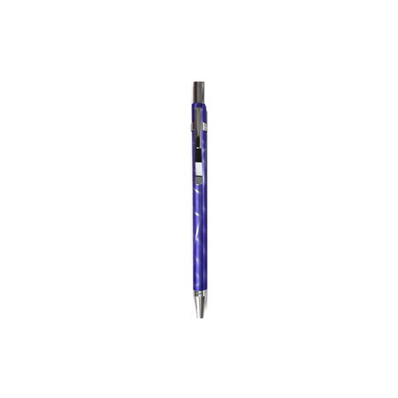 Mini stylo bille 10 x 0.6 cm en métal - bleu