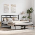 vidaXL Cadre de lit sans matelas chêne sonoma 140x200 cm