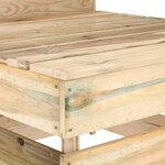 vidaXL Canapé palette de milieu de jardin bois de pin imprégné