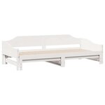 vidaXL Lit de jour et lit gigogne sans matelas 80x200 cm bois massif