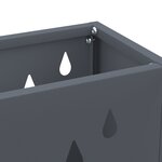 vidaXL Support de parapluie anthracite 28x12x41 cm en acier