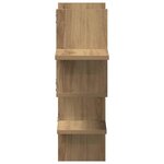 vidaXL Étagère murale chêne artisanal 124 5x18x60 5 cm bois ingénierie
