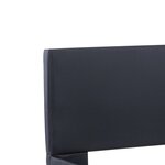 vidaXL Cadre de lit avec LED sans matelas noir 100x200 cm