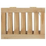 vidaXL Bac à linge 35x25x60 cm bois de teck massif