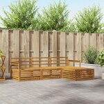 vidaXL Ensemble de canapés d'extérieur 4 pc Naturel