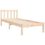 vidaXL Cadre de lit sans matelas bois de pin massif