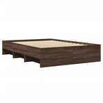 vidaXL Cadre de lit sans matelas chêne marron 120x200 cm