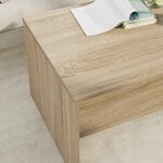 vidaXL Table basse Chêne Sonoma 80 x 50 x 40 cm Bois d'ingénierie