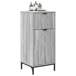vidaXL Cabinet de salle de bain Gris Sonoma 39 5 x 36 x 88 cm