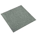 vidaXL Dalles de tapis de sol 20 Pièces 5 m² 50x50 cm Vert