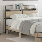 vidaXL Tête de lit de rangement Chêne sonoma 160 cm Bois d'ingénierie