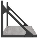 vidaXL Étagères murales 2Pièces sonoma gris 60x25x25 5 cm bois ingénierie