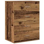 vidaXL Buffet Bois ancien 60 x 39 x 80 cm Bois d'ingénierie