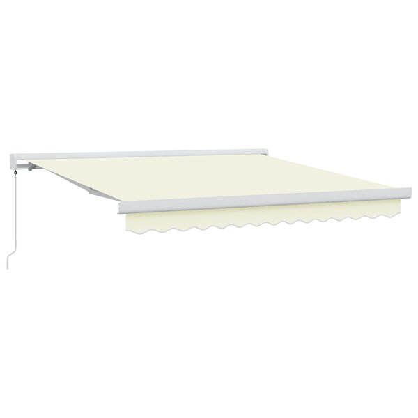 vidaXL Store manuel rétractable crème 300x250 cm
