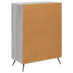 vidaXL Armoire à tiroirs Sonoma gris 66 x 34 5 x 90 cm