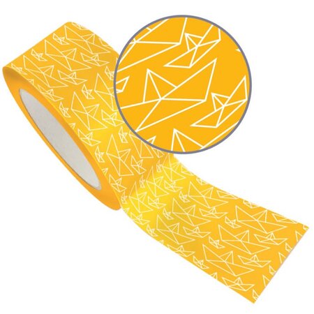 Masking Tape XL jaune 4 8 cm x 8 m - Bateau origami