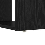 vidaXL Bureau avec rangement chêne noir 113x54x120 cm Bois d'ingénierie