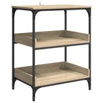 vidaXL Chariot de cuisine Chêne Sonoma 60 x 41 x 80 5 cm
