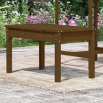 vidaXL Banc de jardin marron miel 80x44x45 cm bois de pin massif