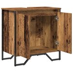 vidaXL Cabinet de Lavabo Bois Ancien 60 x 35 x 60 cm Bois d'ingénierie