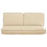 vidaXL Set de coussins de palette 3 Pièces Beige 120 x 50 x 12 cm