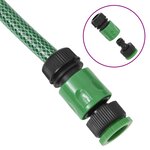 vidaXL Tuyau d'arrosage avec jeu de raccords vert 0 75" 30 m PVC