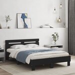 vidaXL Cadre de lit sans matelas noir 120x200 cm