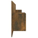 vidaXL Tête de lit avec armoires Chêne fumé Bois d'ingénierie