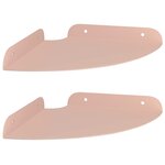 vidaXL Étagère flottante avec étagère 2 Pièces Rose 18 x 18 x 2 cm