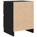 vidaXL Meuble TV noir 40x35x54 cm bois d'ingénierie