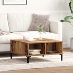 vidaXL Table basse Bois ancien 60 x 60 x 30 cm Bois d'ingénierie